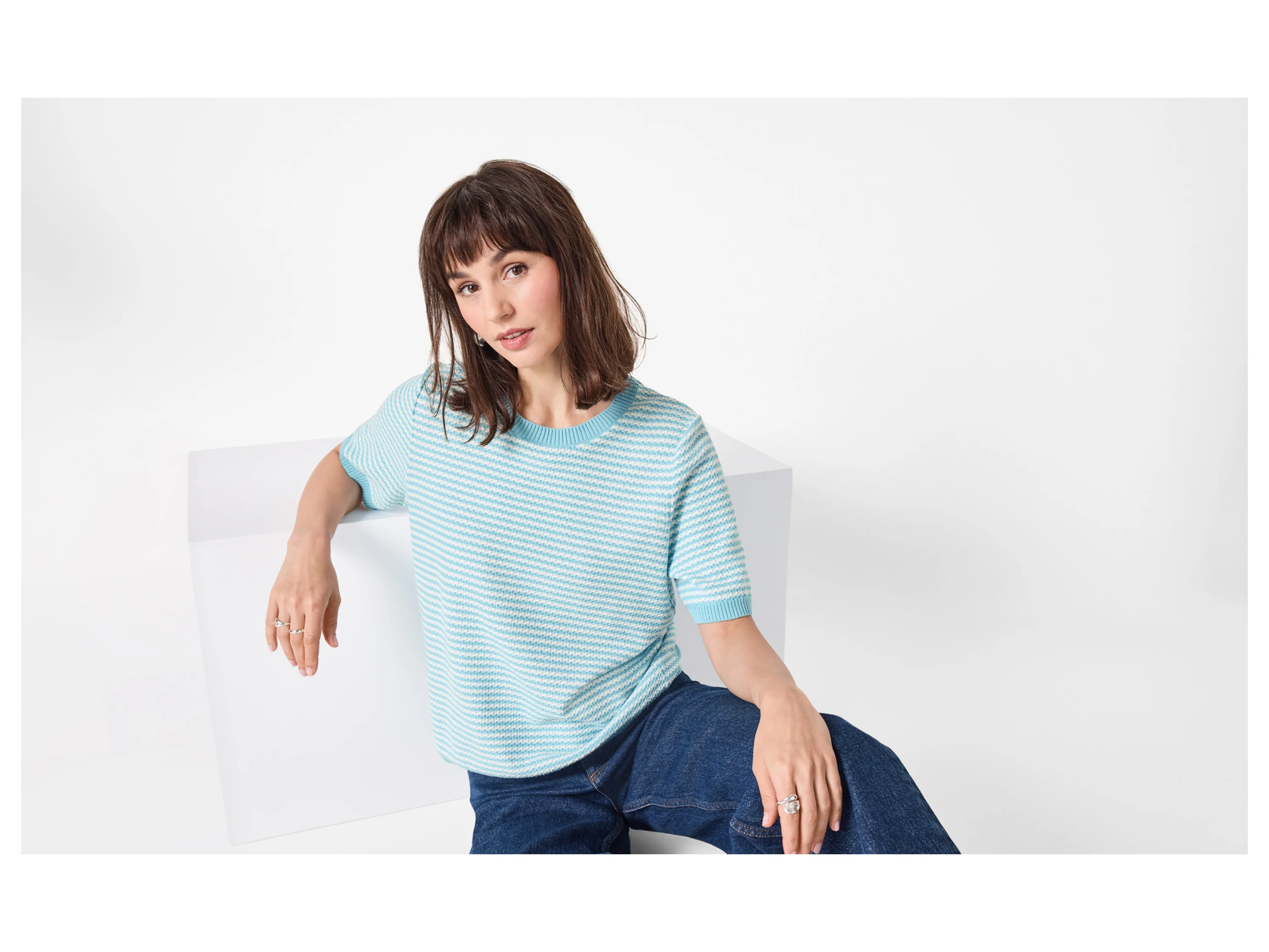 ESMARA® Damen Pullover (Blau, XS(32/34)) – Bild 2 von 4
