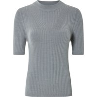 ESMARA® Damen Pullover Feinstrick halbarm (Grau, XS(32/34))