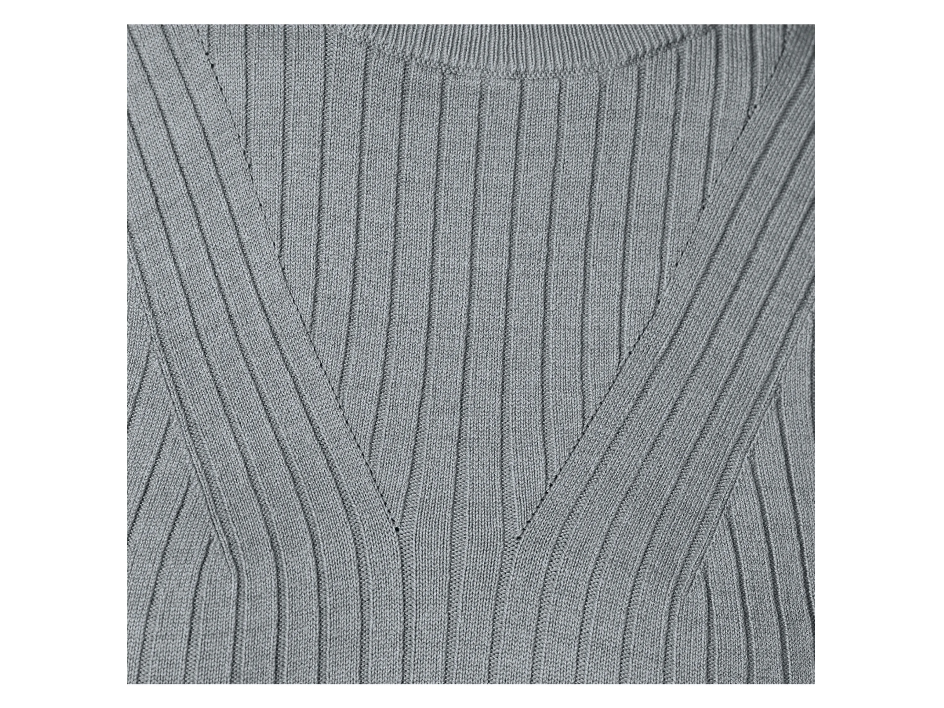 ESMARA® Damen Pullover Feinstrick halbarm (Grau, XS(32/34)) – Bild 4 von 4