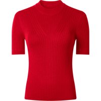 ESMARA® Damen Pullover Feinstrick halbarm (Rot, XS(32/34))
