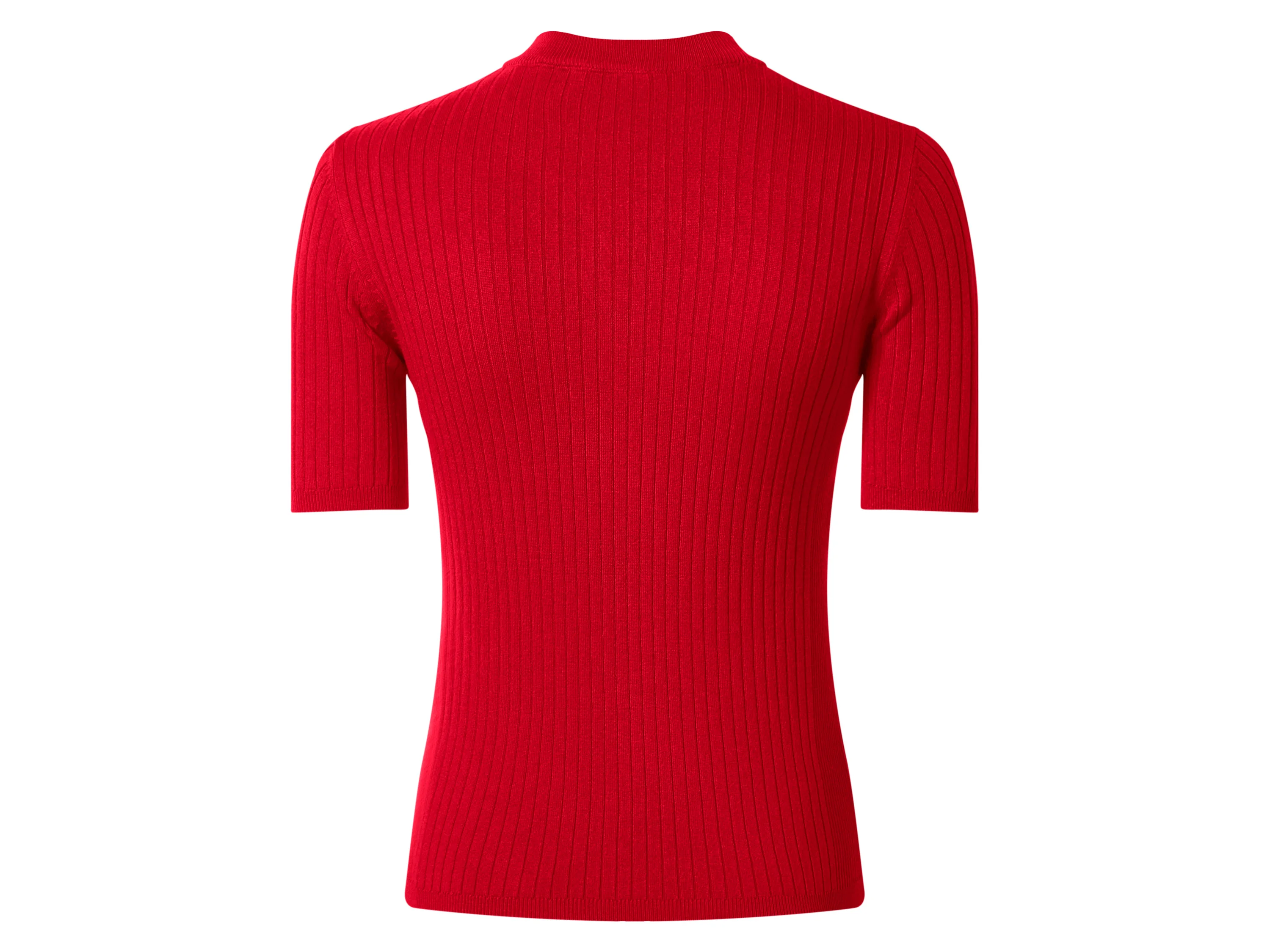 ESMARA® Damen Pullover Feinstrick halbarm (Rot, XS(32/34)) – Bild 3 von 4