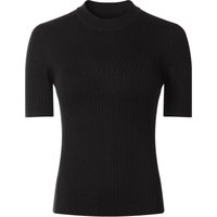 ESMARA® Damen Pullover Feinstrick halbarm (Schwarz, XS(32/34))