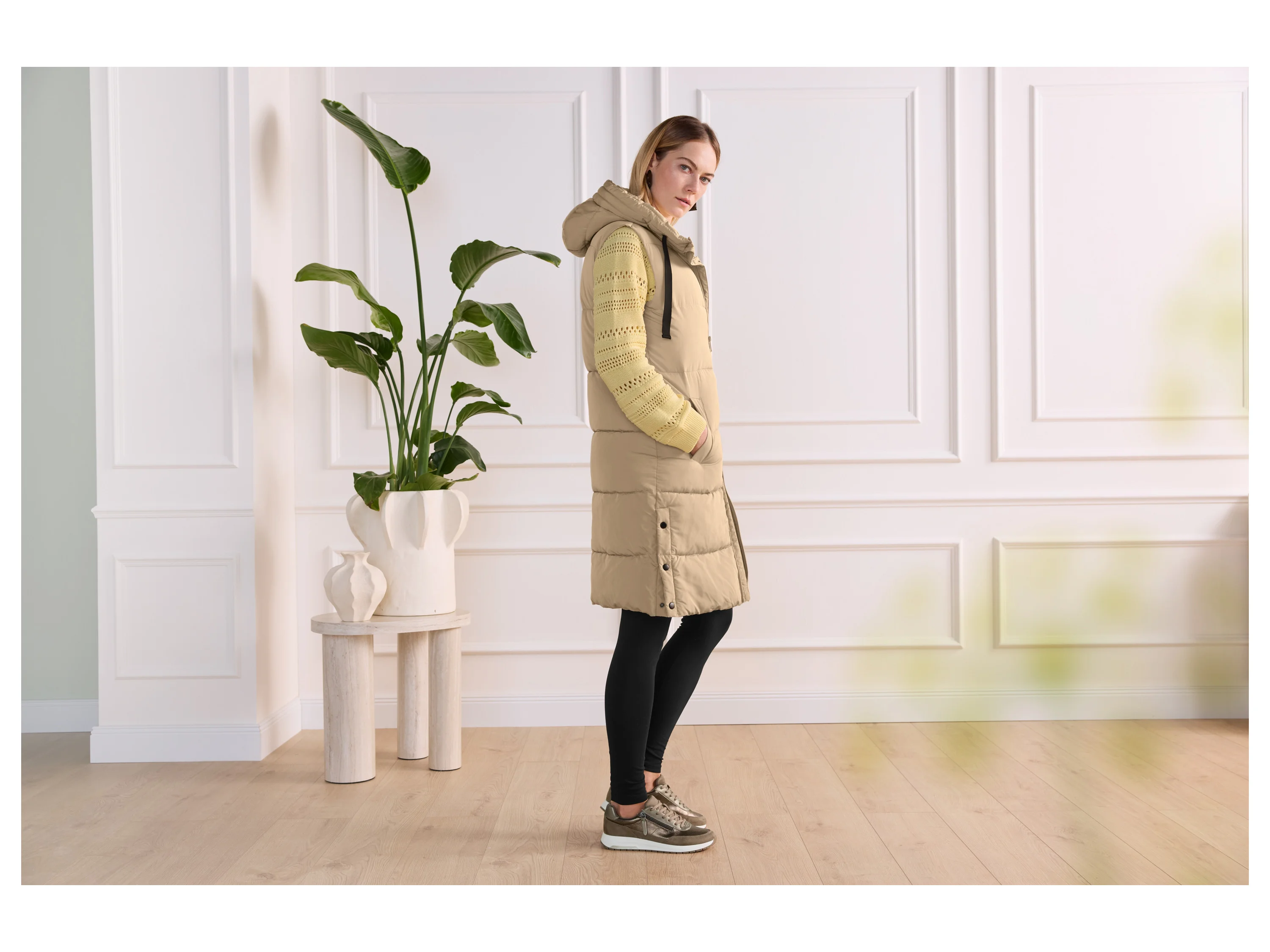 ESMARA® Damen Pullover (Gelb, XS(32/34)) – Bild 4 von 4
