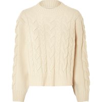ESMARA® Damen Pullover Grobstrick (Beige, S(36/38))