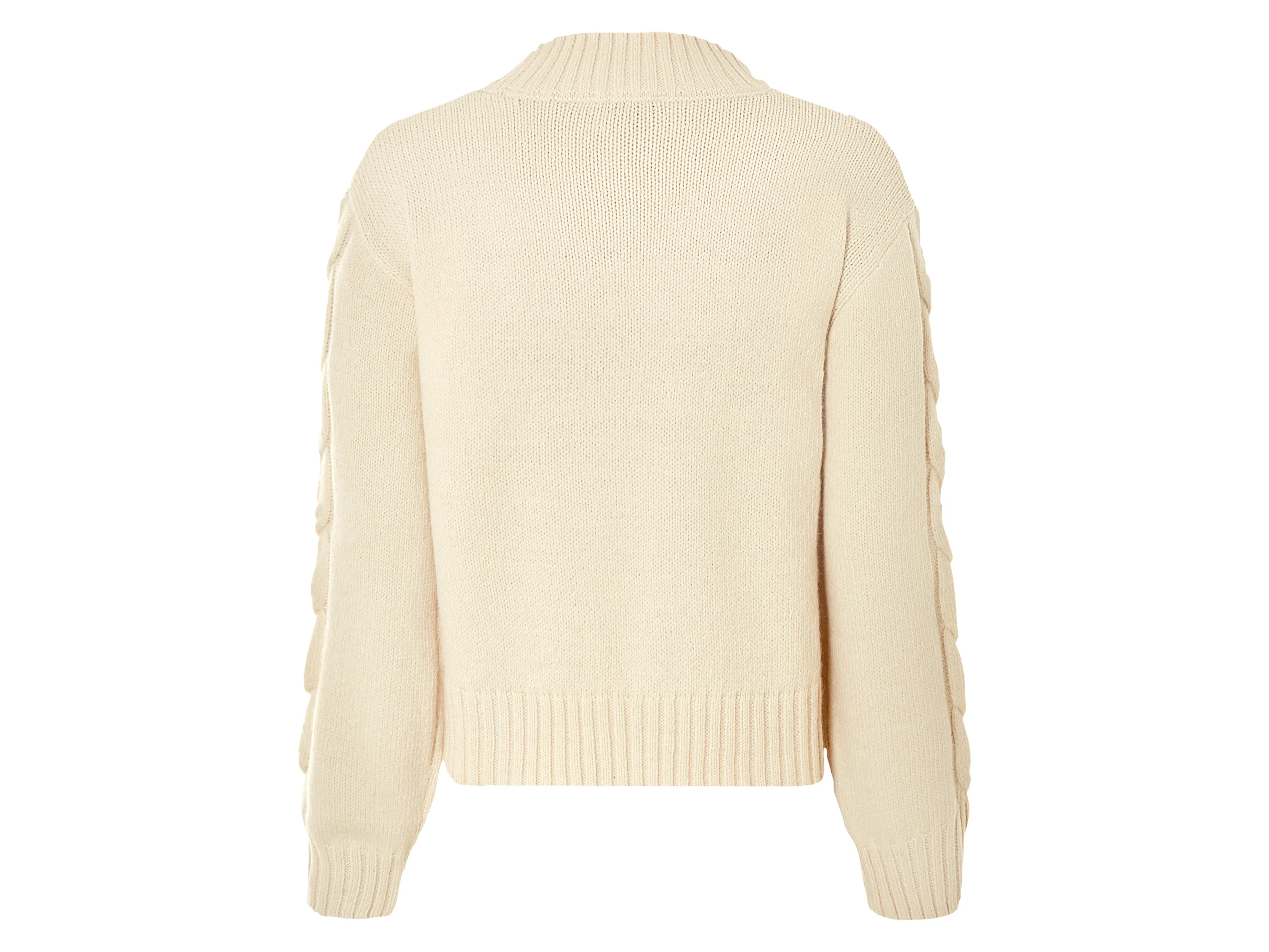 ESMARA® Damen Pullover Grobstrick (Beige, L(44/46)) – Bild 3 von 3