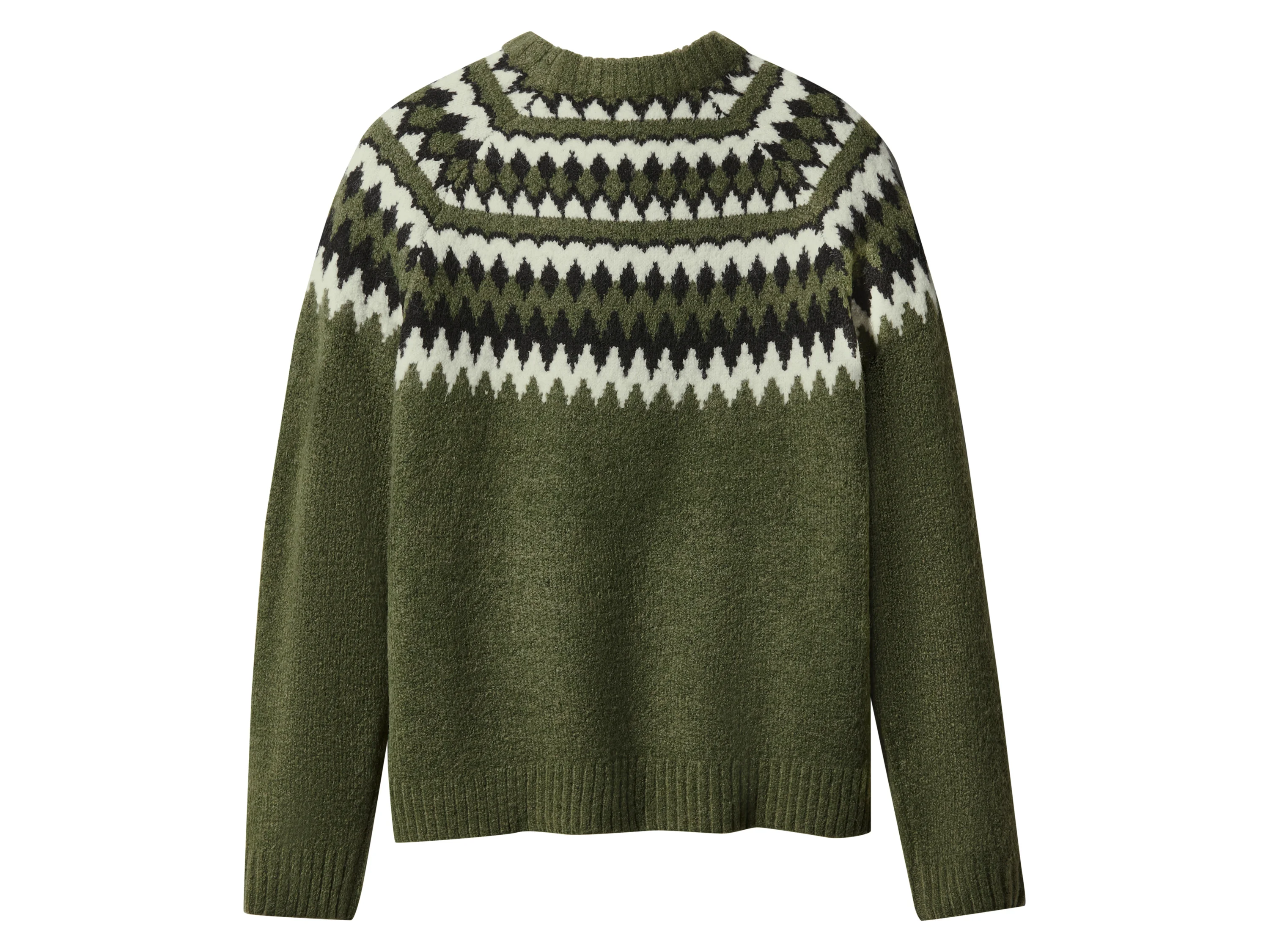 ESMARA® Damen Pullover Grobstrick (Grün, XS(32/34)) – Bild 3 von 3
