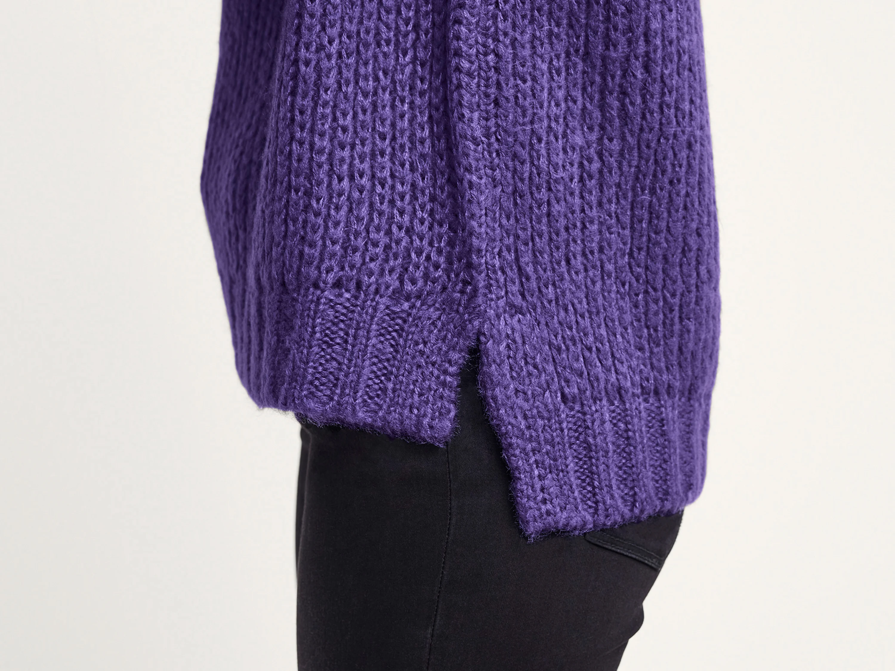 ESMARA® Damen Pullover Grobstrick (Lila, L(44/46)) – Bild 4 von 4
