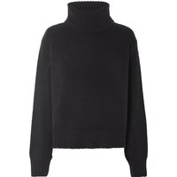 ESMARA® Damen Pullover Grobstrick (Schwarz, L(44/46))