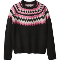 ESMARA® Damen Pullover Grobstrick (Schwarz, L(44/46))