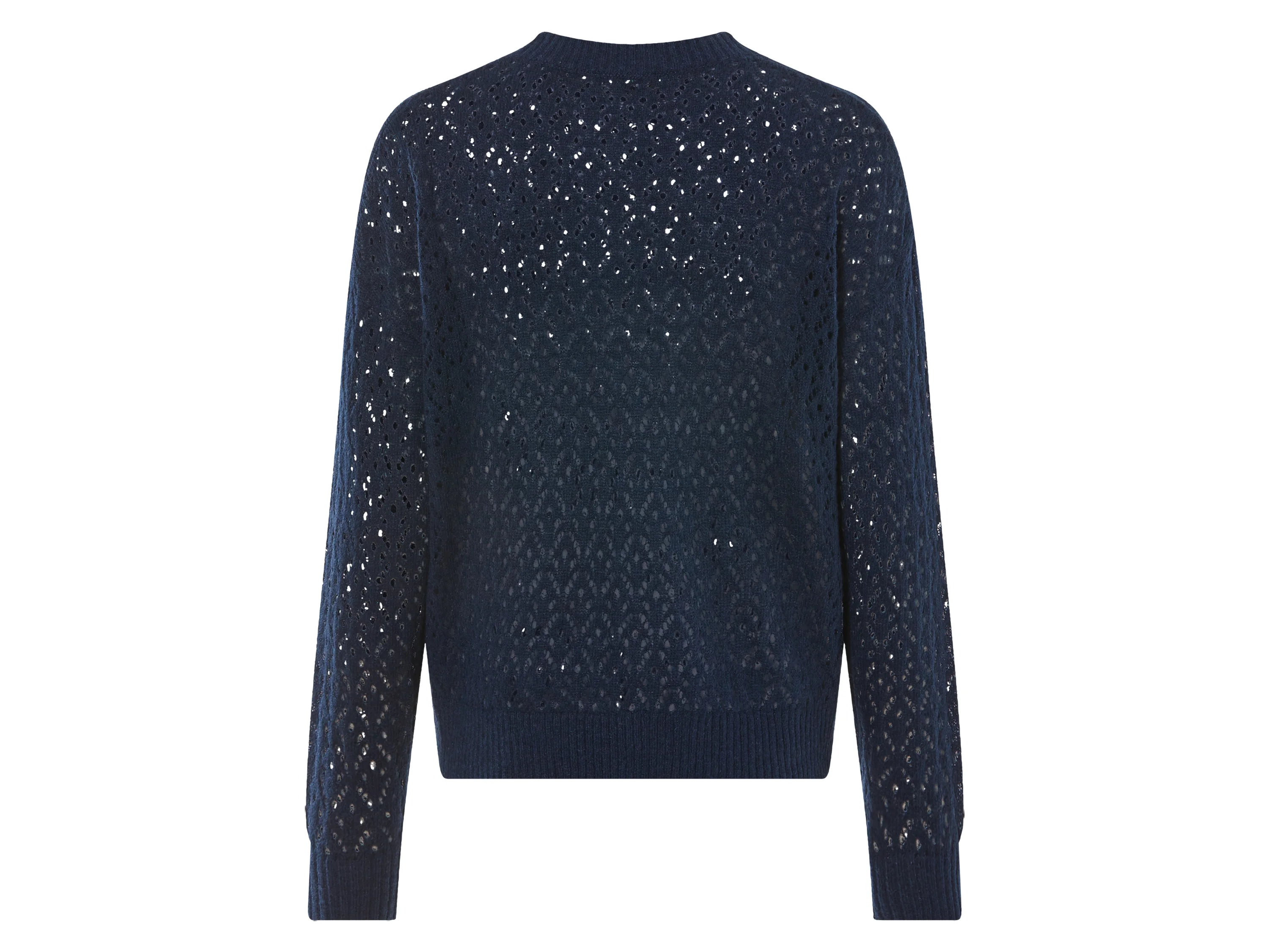 ESMARA® Damen Pullover Lochstrick (Blau, XS (32/34)) – Bild 3 von 4