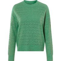 ESMARA® Damen Pullover Lochstrick (Grün, S (36/38))