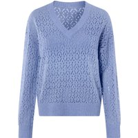 ESMARA® Damen Pullover Lochstrick (Lila, S (36/38))