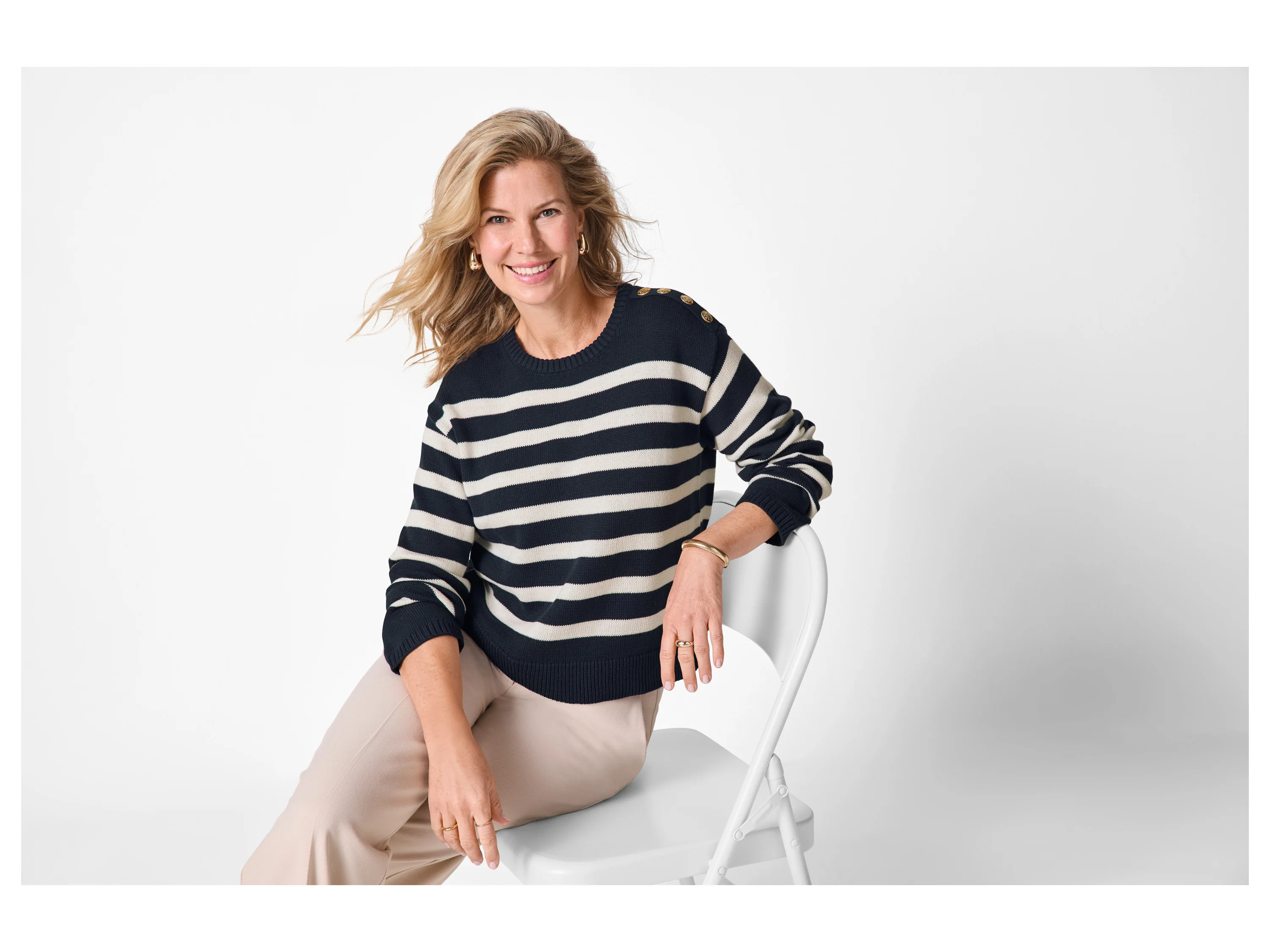 ESMARA® Damen Pullover (Navy, XS(32/34)) – Bild 2 von 4