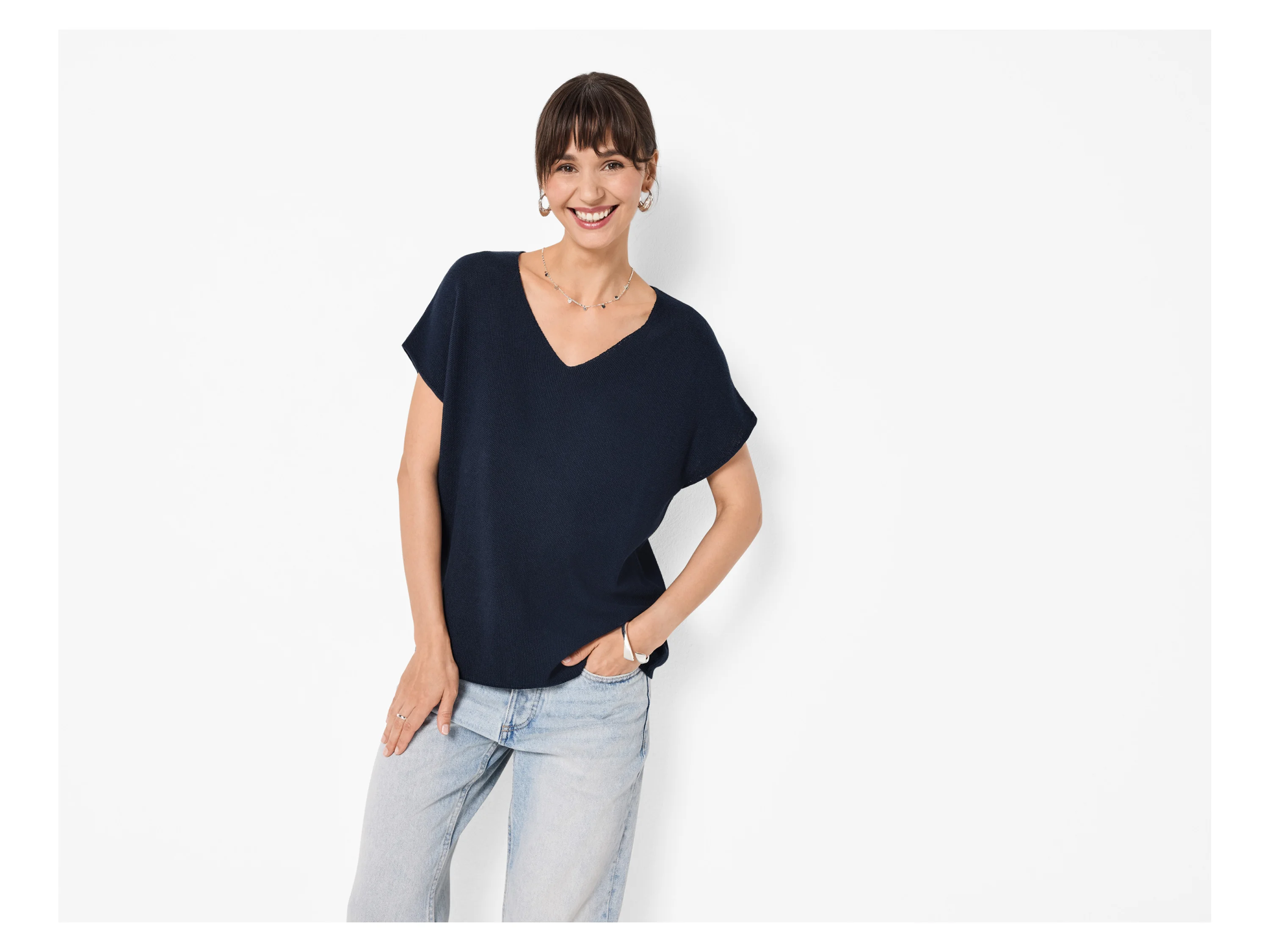 ESMARA® Damen Pullover (Navy, S(36/38)) – Bild 2 von 3