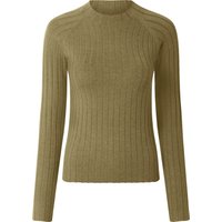 ESMARA® Damen Pullover Rippe (Olive, XL (48/50))