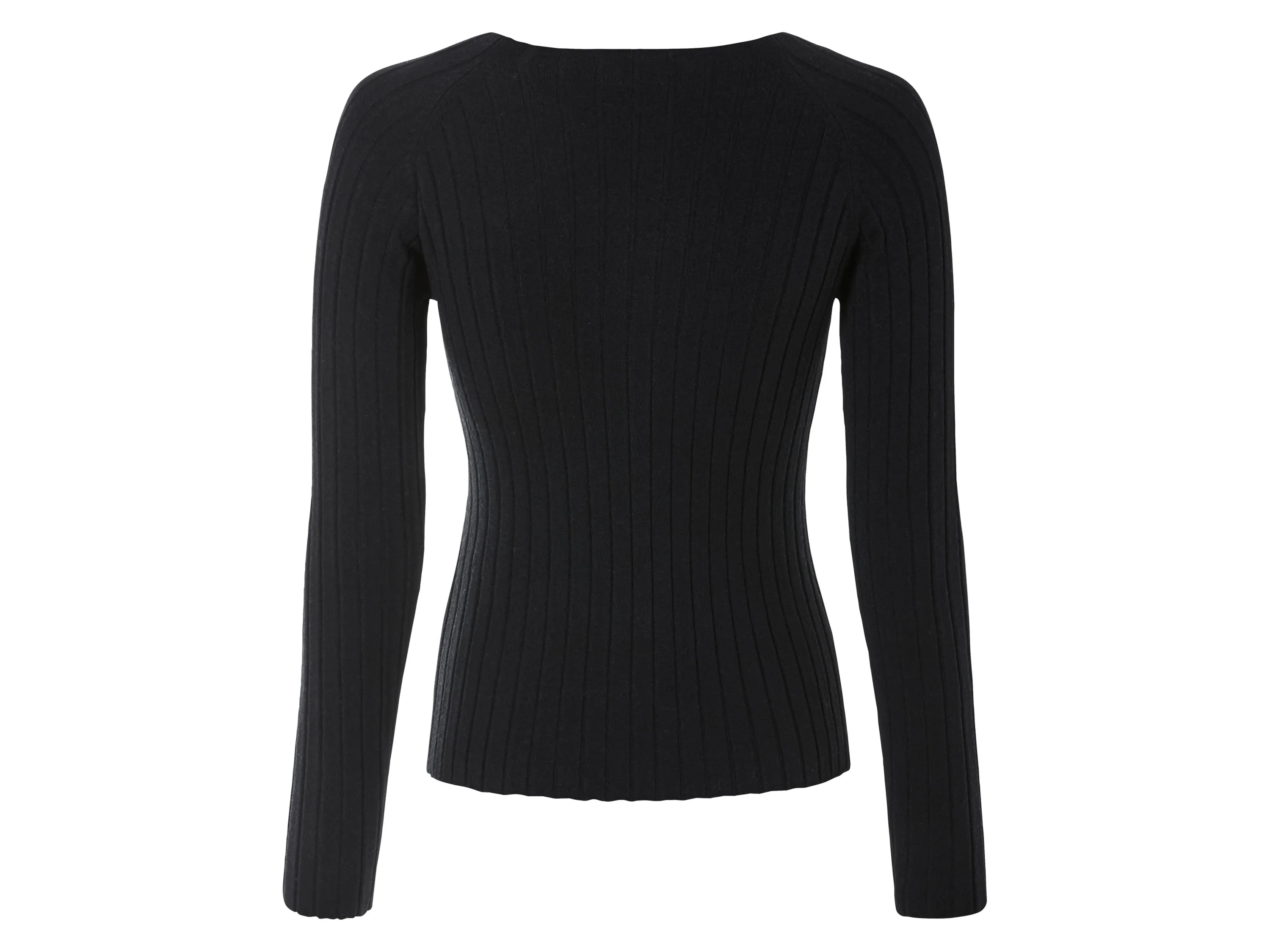 ESMARA® Damen Pullover Rippe (Schwarz, XL (48/50)) – Bild 3 von 4