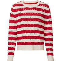 ESMARA® Damen Pullover (rot gestreift, XS(32/34))