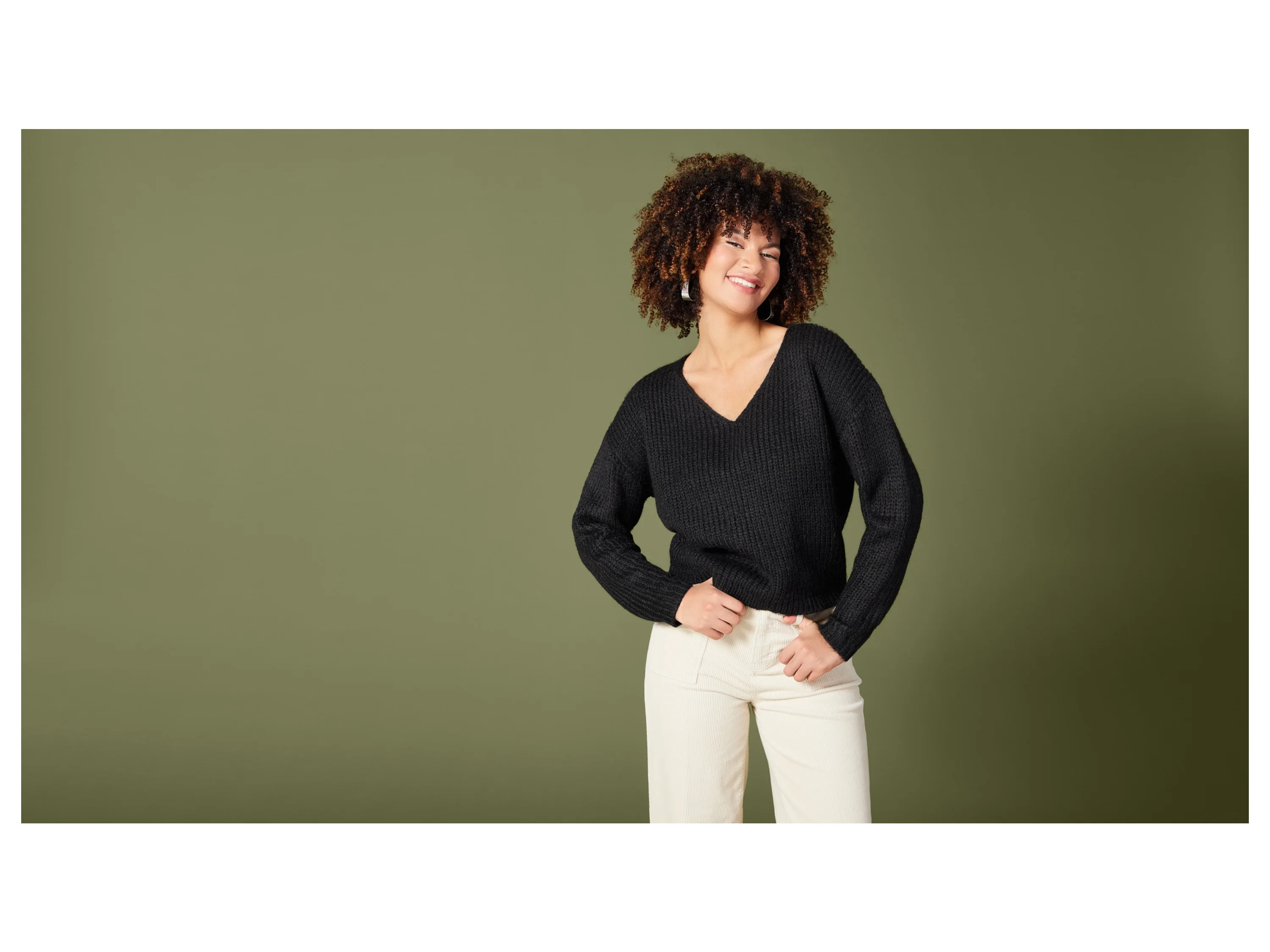 ESMARA® Damen Pullover (Schwarz, XS(32/34)) – Bild 2 von 3