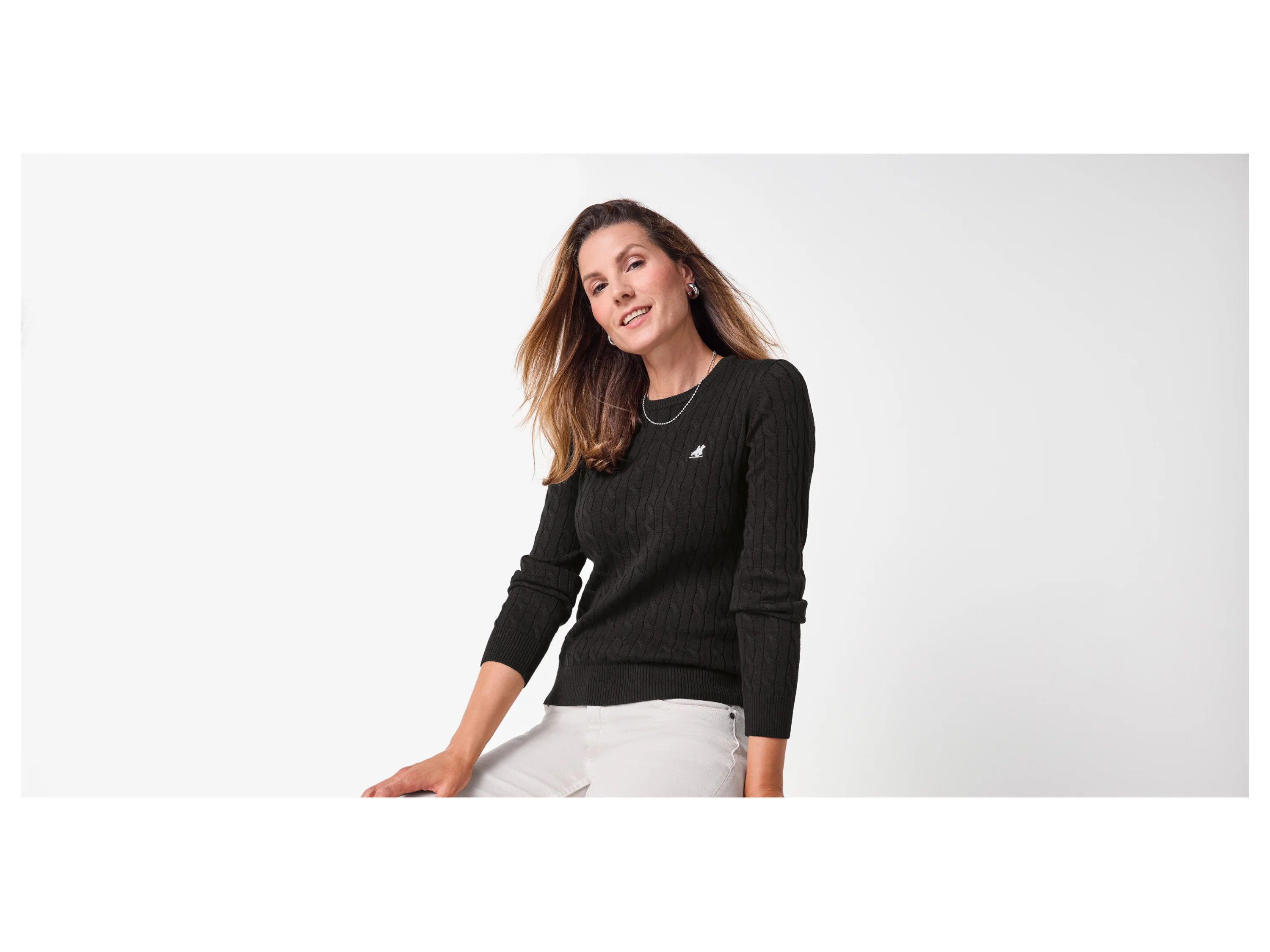 ESMARA® Damen Pullover (Schwarz, M(40/42)) – Bild 2 von 4
