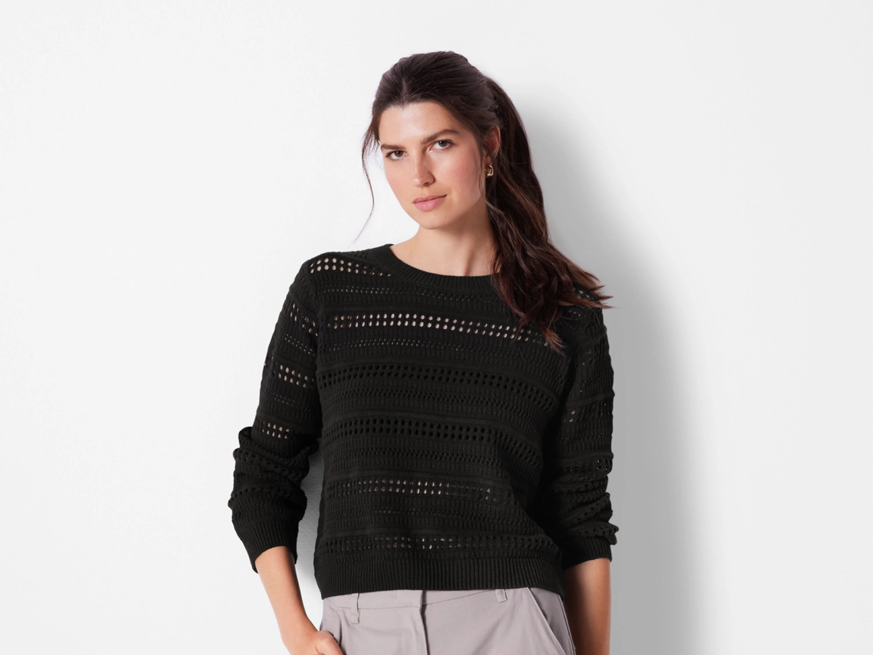 ESMARA® Damen Pullover (Schwarz, S(36/38)) – Bild 2 von 3