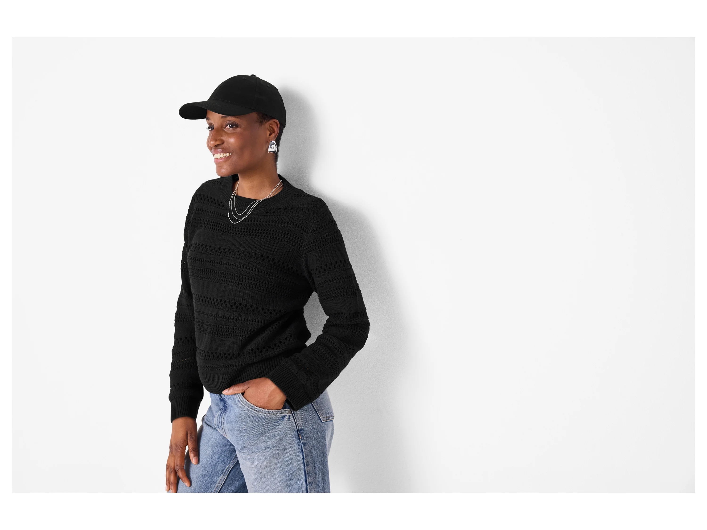 ESMARA® Damen Pullover (Schwarz, S(36/38)) – Bild 2 von 3