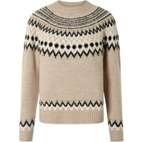 ESMARA® Damen Pullover Strick (Beige, XS(32/34))