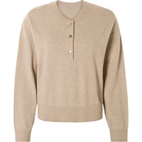 ESMARA® Damen Pullover Strick (Beige, XS(32/34))