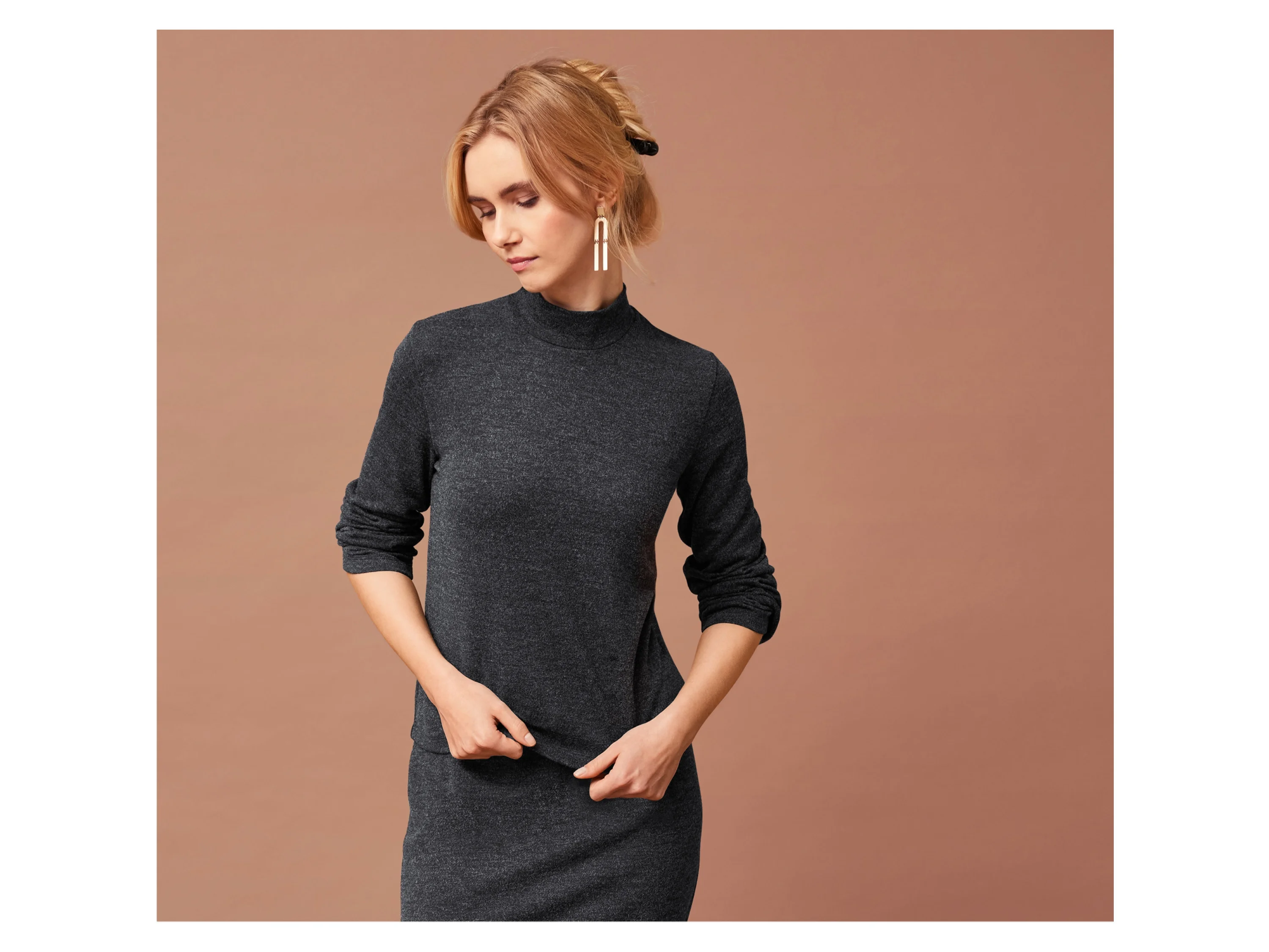 ESMARA® Damen Pullover Strick (Schwarz, M(40/42)) – Bild 2 von 4