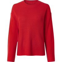 ESMARA® Damen Pullover Strukturstrick (Rot, S(36/38))