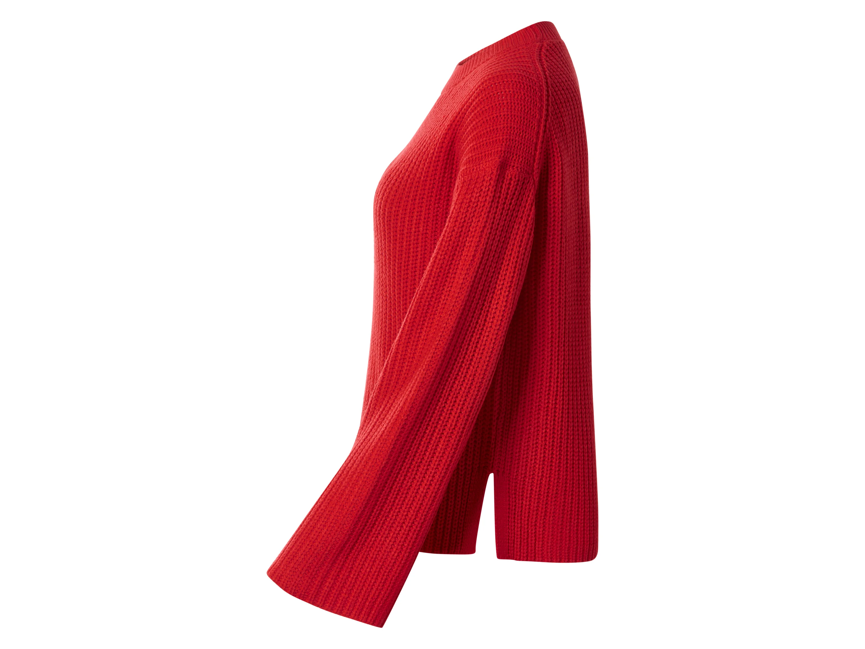 ESMARA® Damen Pullover Strukturstrick (Rot, M(40/42)) – Bild 4 von 4