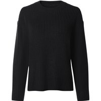 ESMARA® Damen Pullover Strukturstrick (Schwarz, M(40/42))