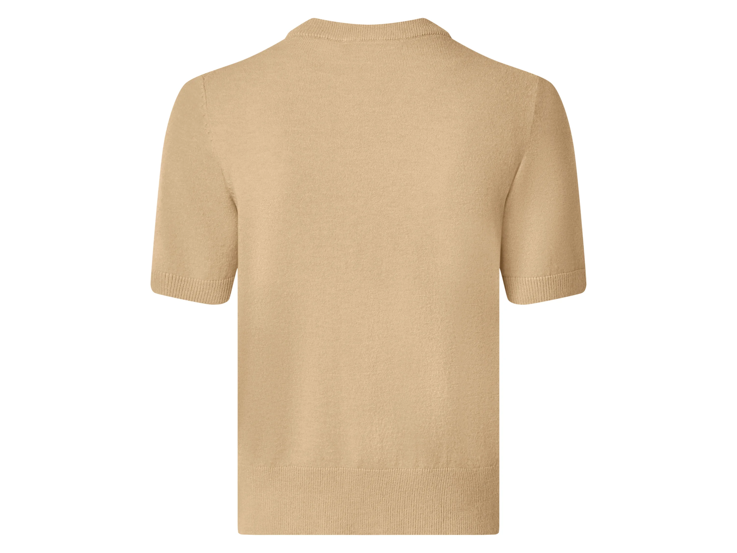 ESMARA® Damen Pullover verlängerter Kurzarm (Beige, XS(32/34)) – Bild 3 von 3