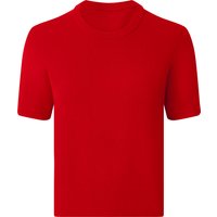 ESMARA® Damen Pullover verlängerter Kurzarm (Rot, M(40/42))