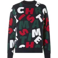 ESMARA® Damen Pullover Weihnachten (Marine, L (44/46))