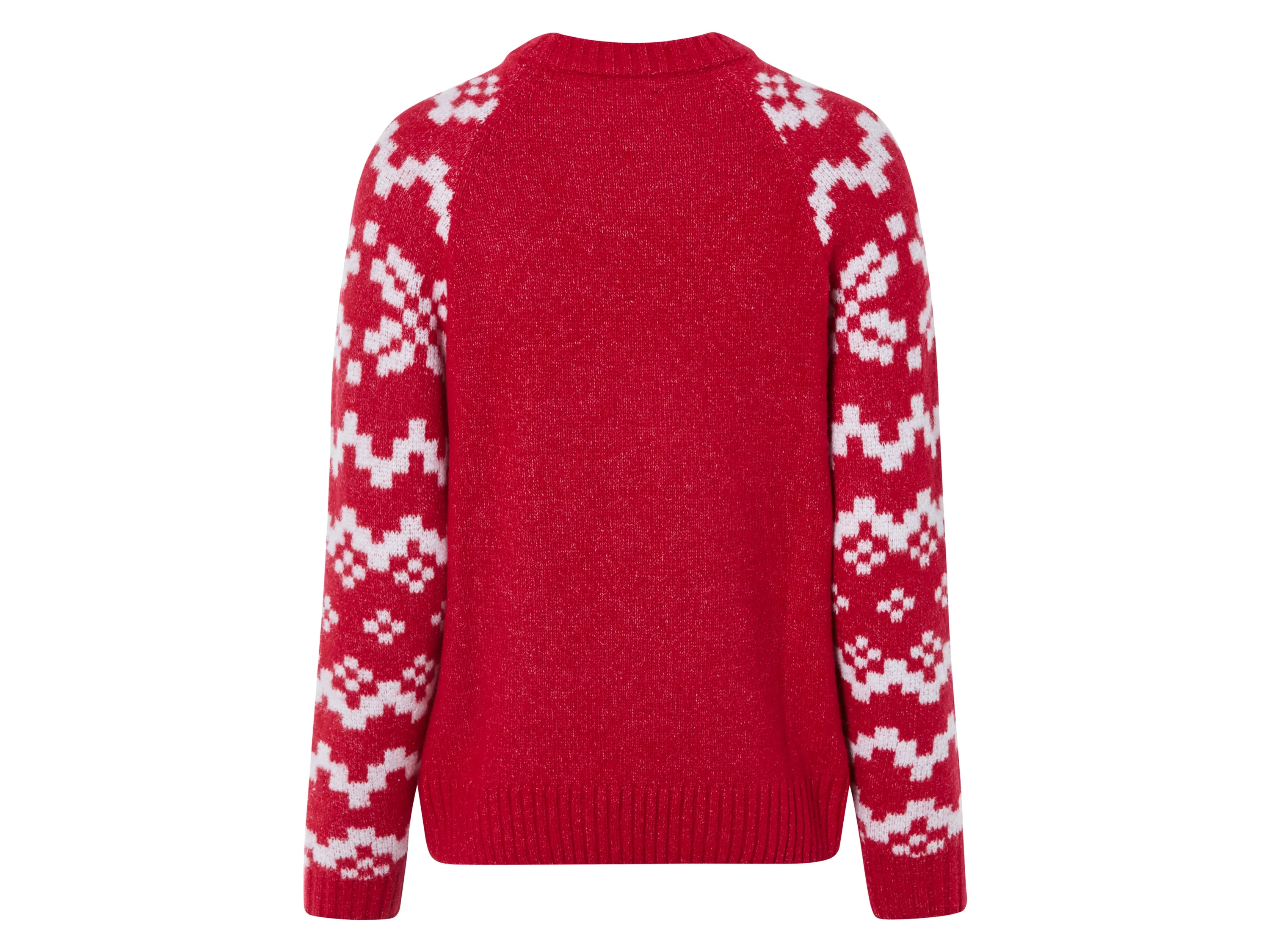 ESMARA® Damen Pullover Weihnachten (Rot, L(44/46)) – Bild 3 von 3