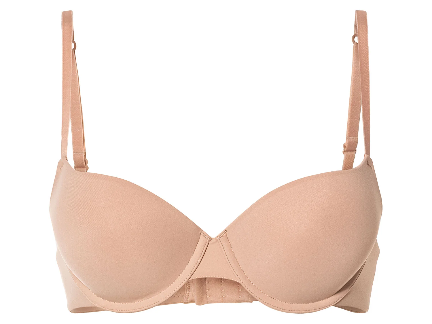 ESMARA® Damen Push Up BHs 2er Set (schwarz/beige, 70A) – Bild 2 von 4