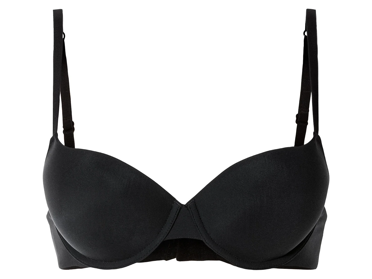 ESMARA® Damen Push Up BHs 2er Set (schwarz/beige, 85D) – Bild 4 von 4
