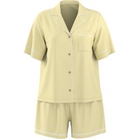 ESMARA® Damen Pyjama (Gelb, XS(32/34))