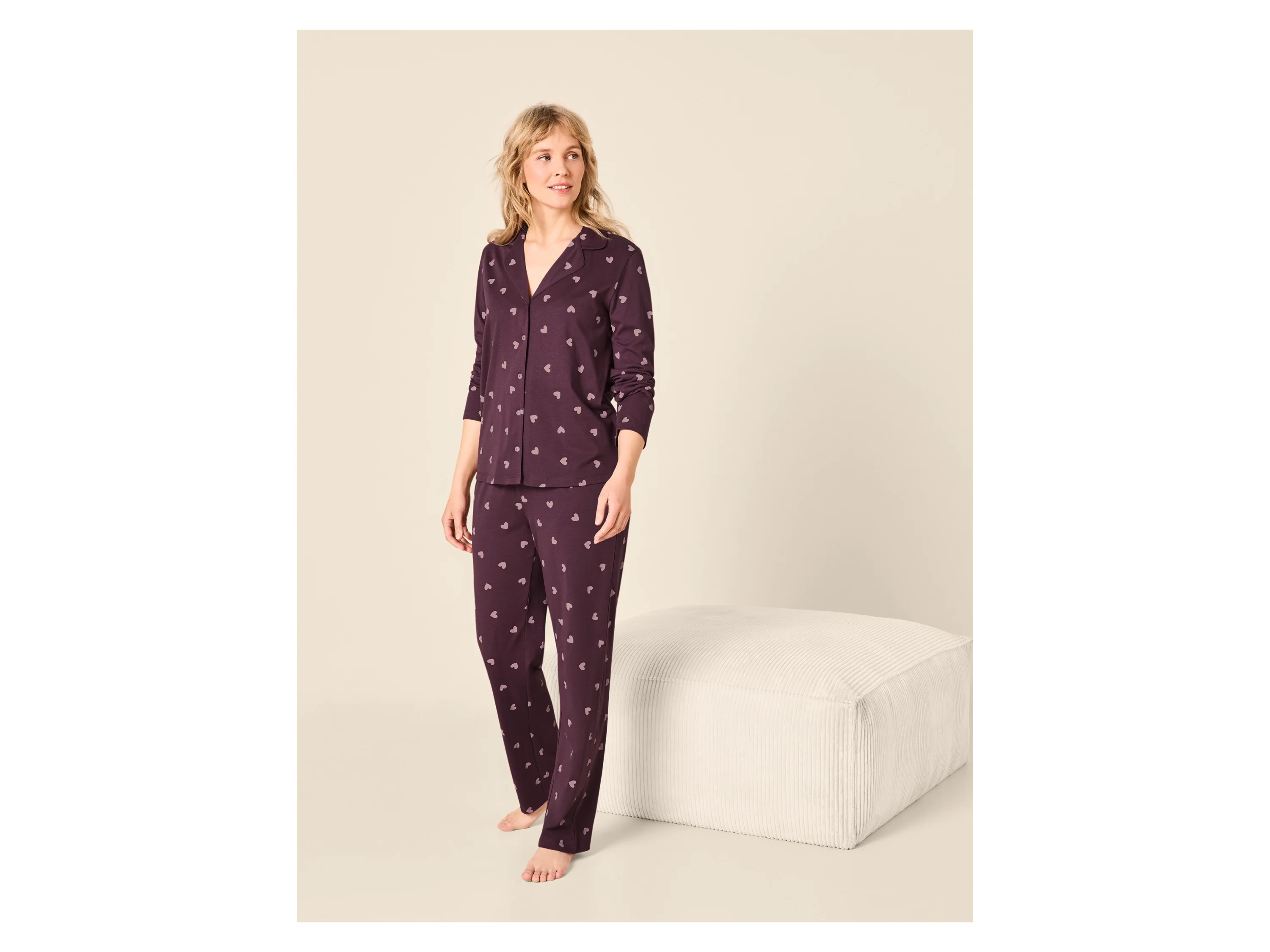 ESMARA® Damen Pyjama (Gemustert, L(44/46)) – Bild 3 von 4