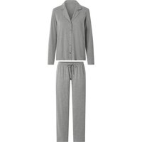 ESMARA® Damen Pyjama (Grau, L(44/46))