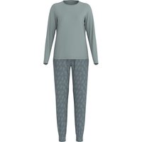 ESMARA® Damen Pyjama (Grün, M(40/42))