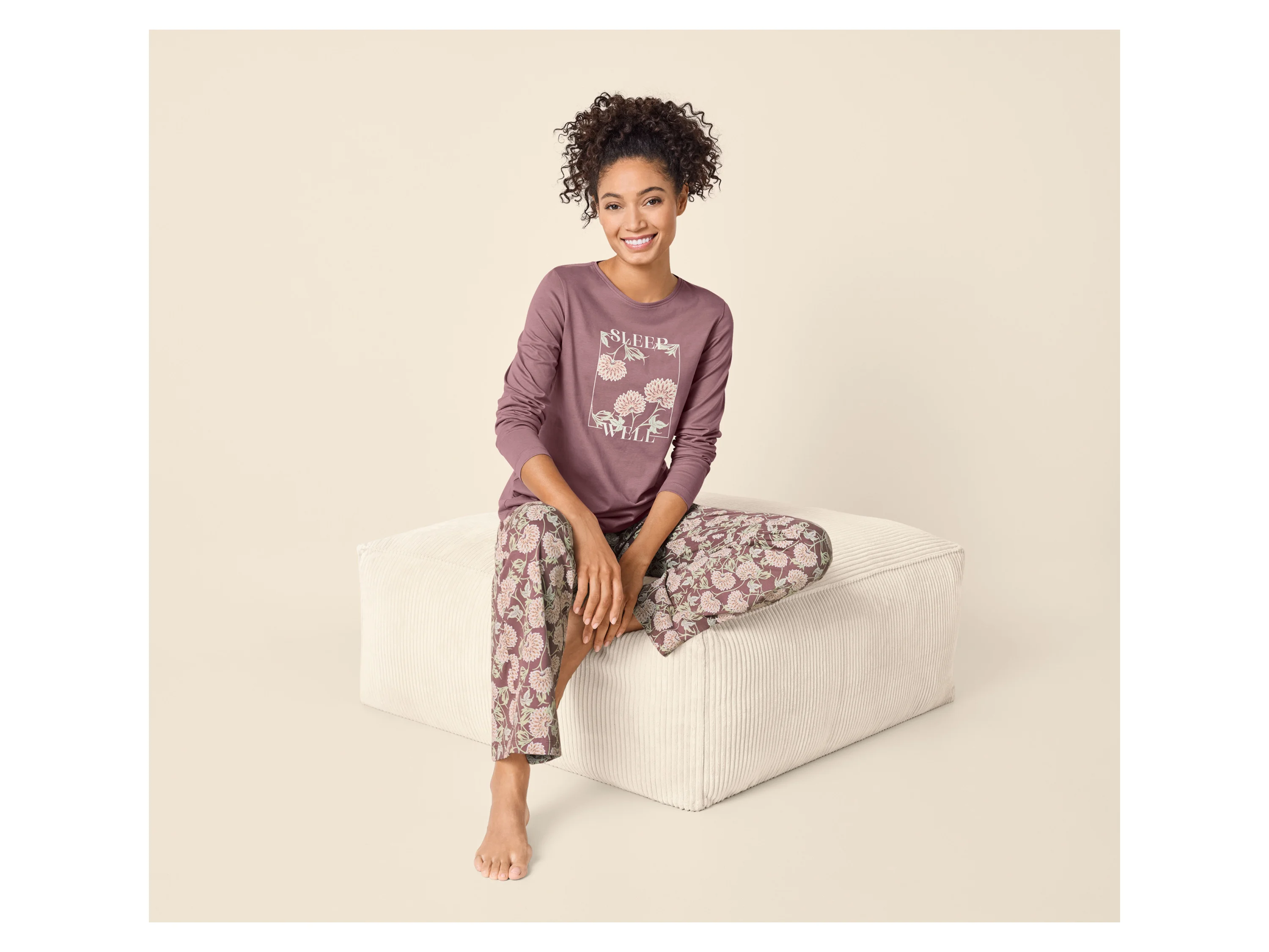 ESMARA® Damen Pyjama (Lila, S (36/38)) – Bild 2 von 4