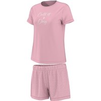 ESMARA® Damen Pyjama (Pink, XS(32/34))
