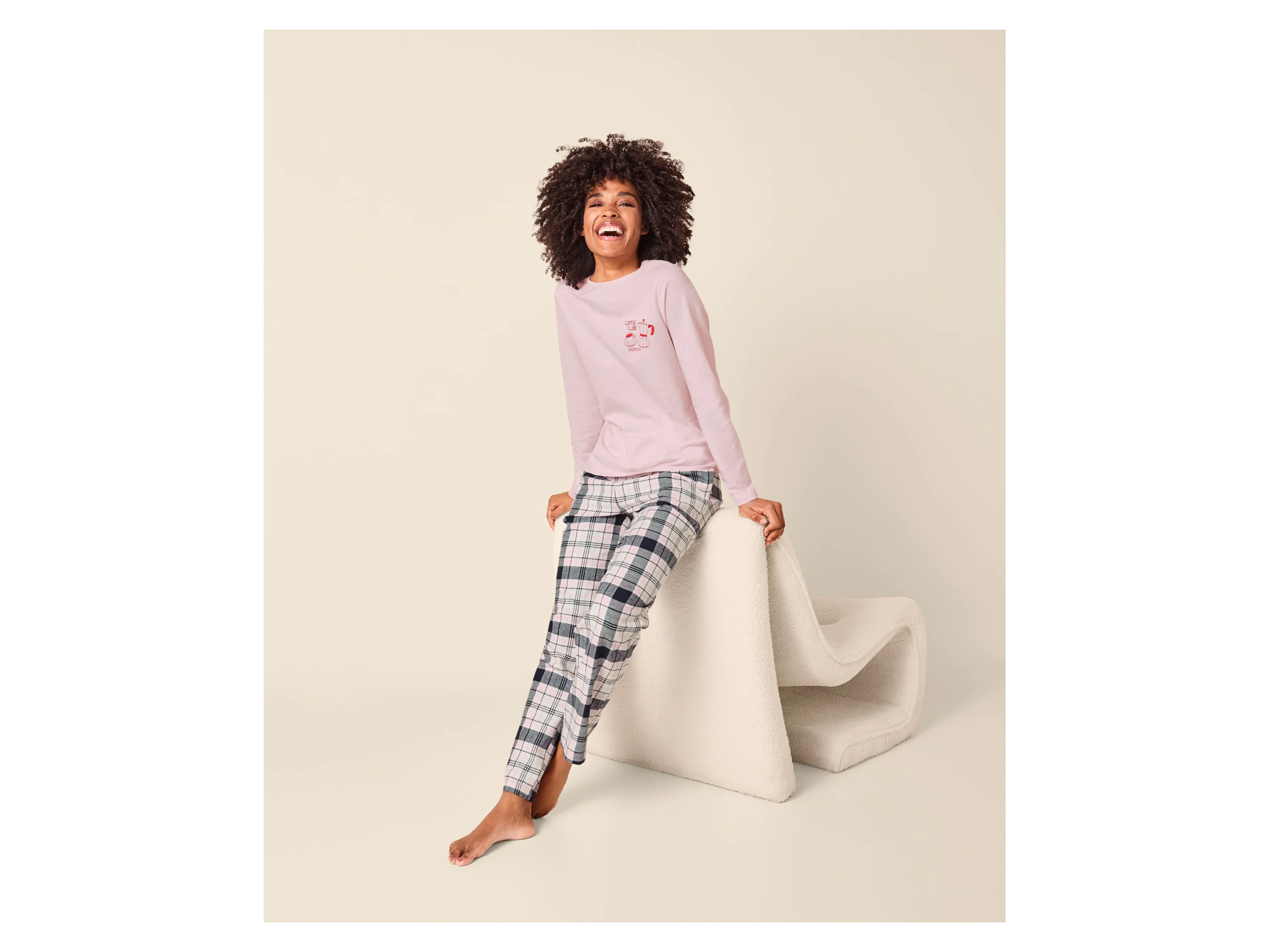 ESMARA® Damen Pyjama (Rosa, M (40/42)) – Bild 2 von 4