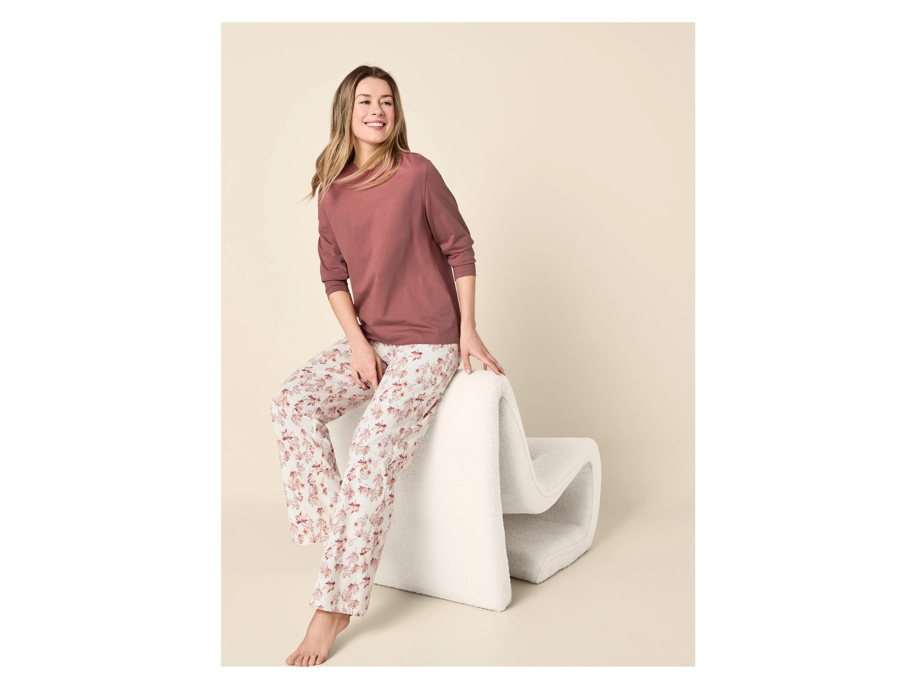 ESMARA® Damen Pyjama (Rosa, XS(32/34)) – Bild 2 von 4
