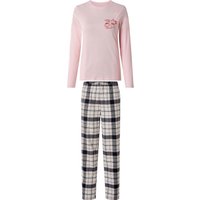 ESMARA® Damen Pyjama (Rosa, XS (32/34))