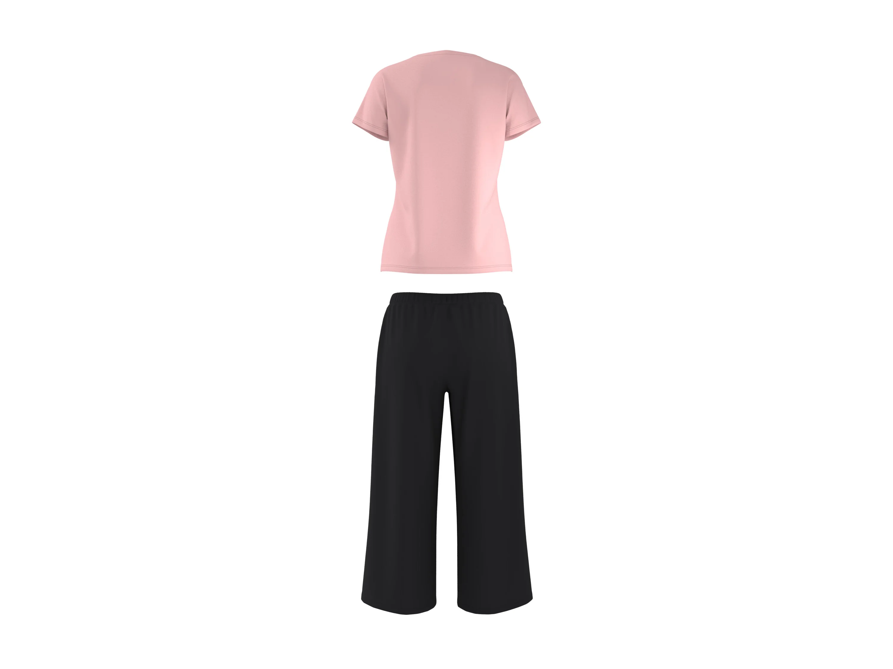 ESMARA® Damen Pyjama (rosa/schwarz, S(36/38)) – Bild 3 von 4