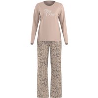 ESMARA® Damen Pyjama (Rosé, L (44/46))