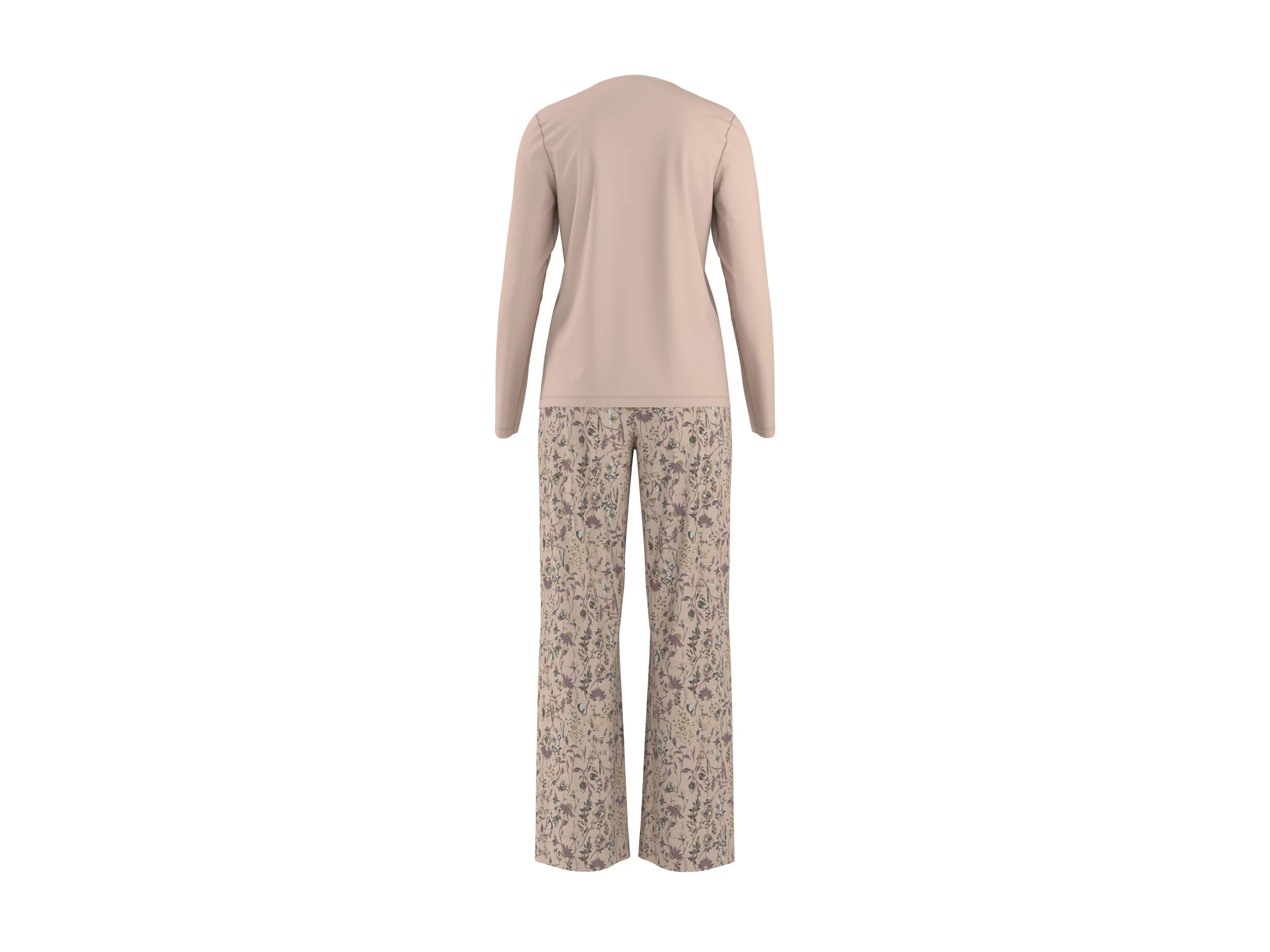 ESMARA® Damen Pyjama (Rosé, L (44/46)) – Bild 4 von 4