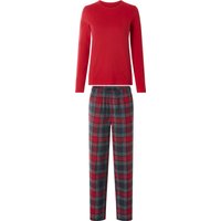 ESMARA® Damen Pyjama (Rot, M (40/42))